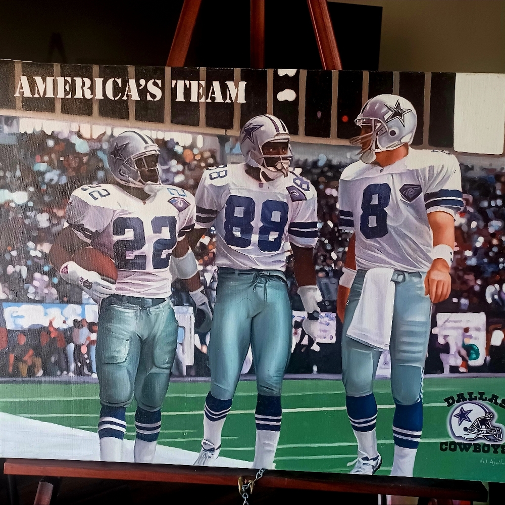 Dallas cowboys  Handpainted